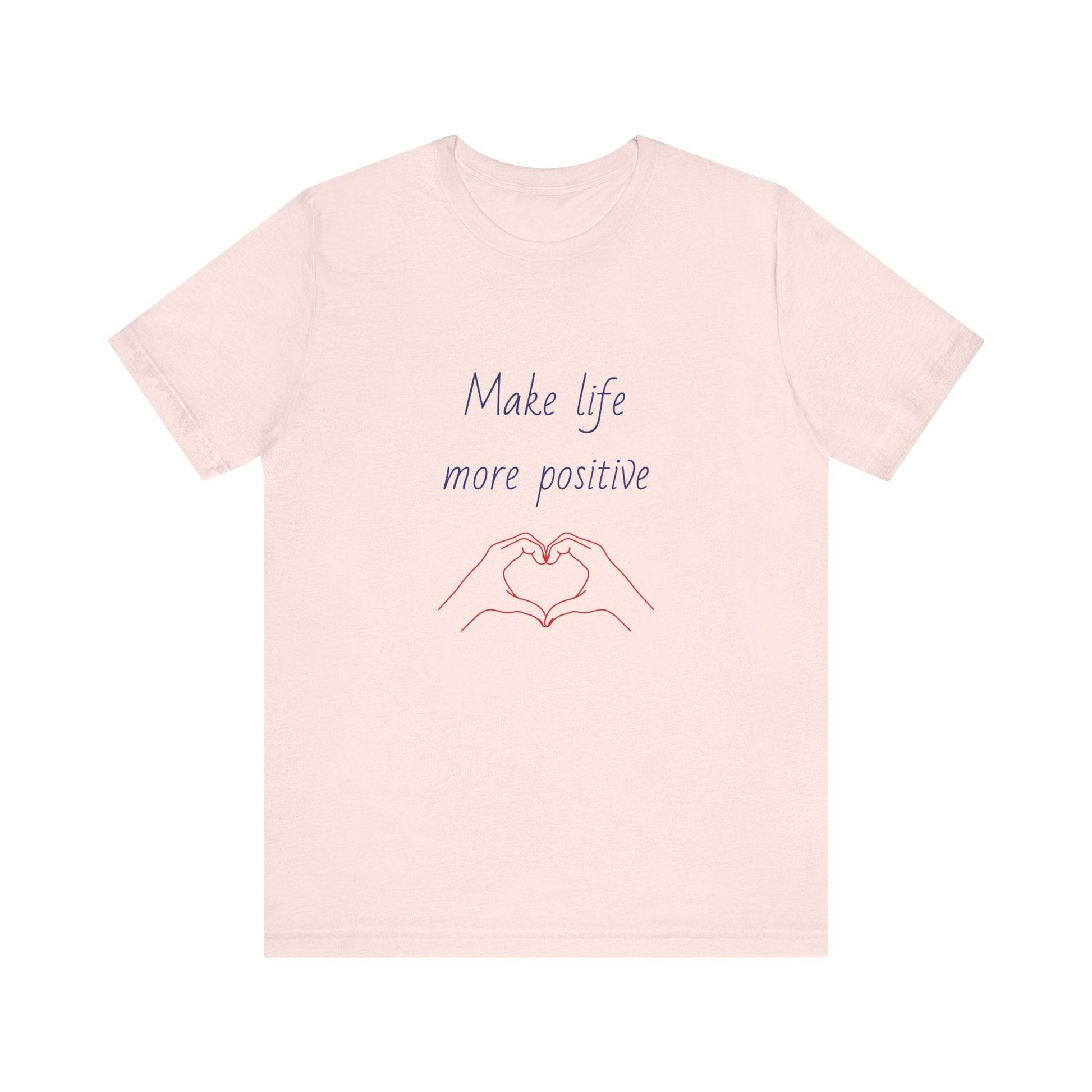 Positive Vibes Unisex Short Sleeve Tee - Make Life More Positive - The Dreamer's Bookshop.
