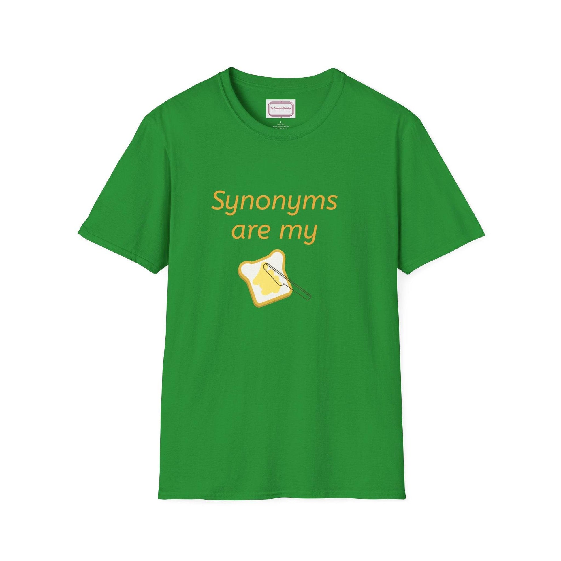 Synonyms Are My Jam Unisex Softstyle T-Shirt - Perfect Gift for Word Lovers - The Dreamer's Bookshop.