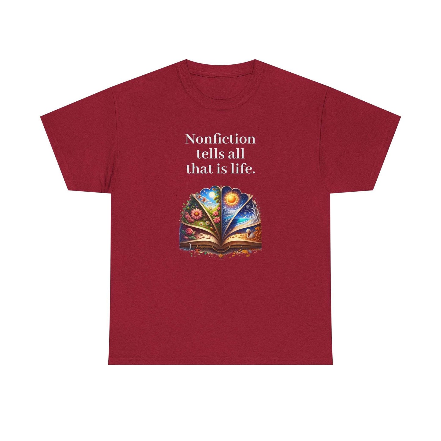 That is Life - Graphic Tee - Unisex Heavy Cotton T-Shirt Nonfiction Books - The Dreamer's Bookshop.
