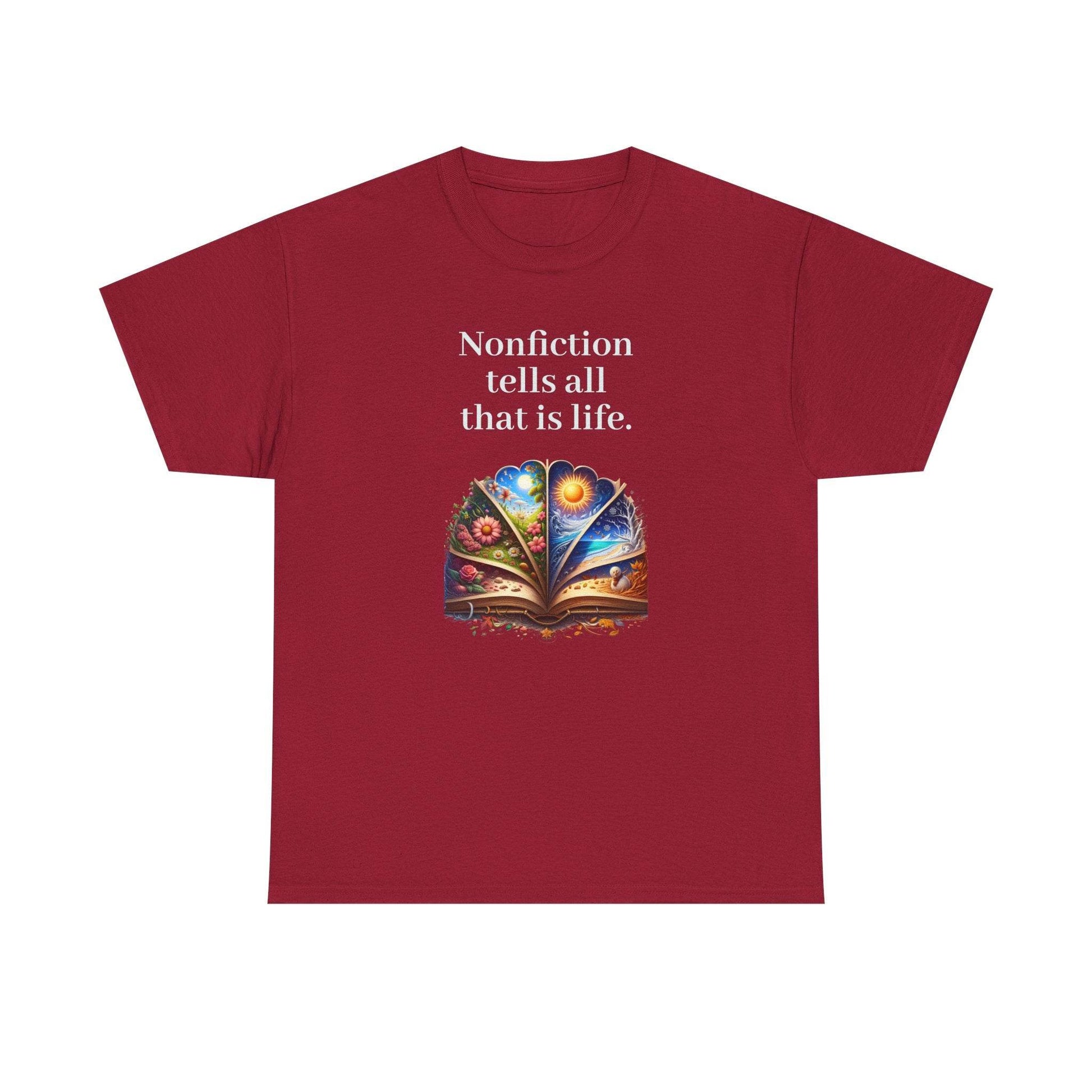 That is Life - Graphic Tee - Unisex Heavy Cotton T-Shirt Nonfiction Books - The Dreamer's Bookshop.