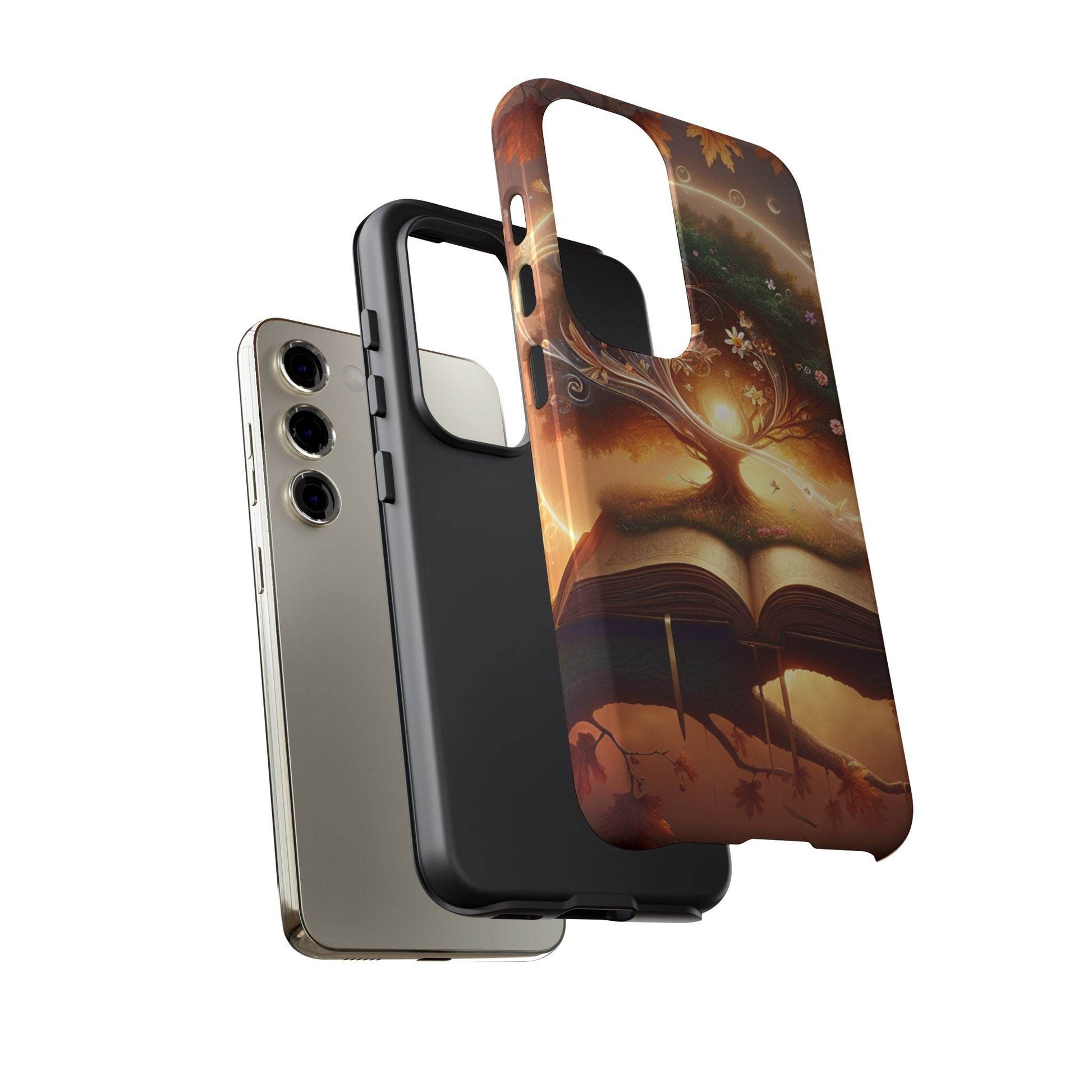 Nature-Inspired iPhone & Samsung Phone Case with Tree of Life Design - The Dreamer's Bookshop.