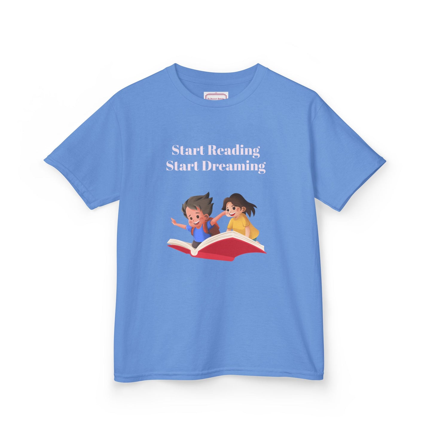 UK - Kids Heavy Cotton Tee - "Start Reading, Start Dreaming"