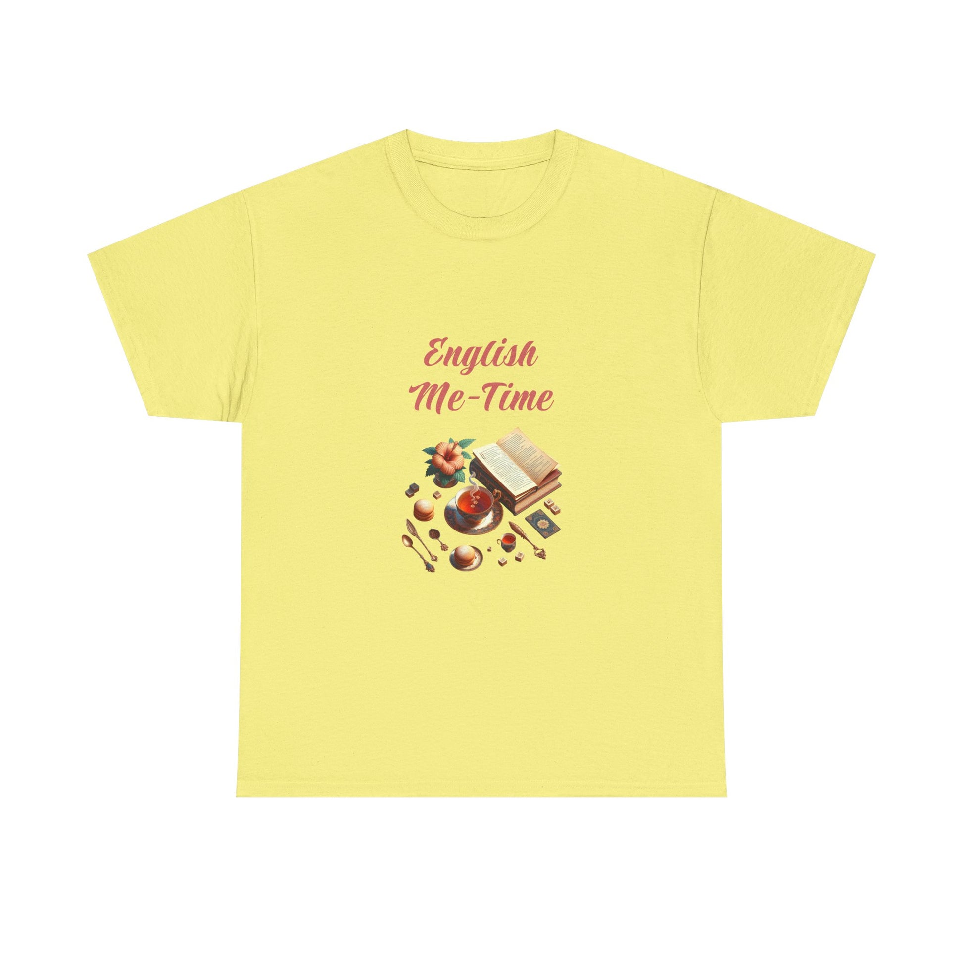 Book Lover's Unisex Heavy Cotton Tee - "Me-Time" - The Dreamer's Bookshop.