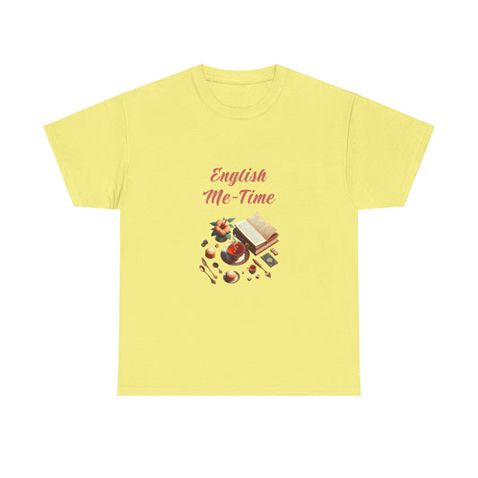 Book Lover's Unisex Heavy Cotton Tee - "Me-Time" - The Dreamer's Bookshop.