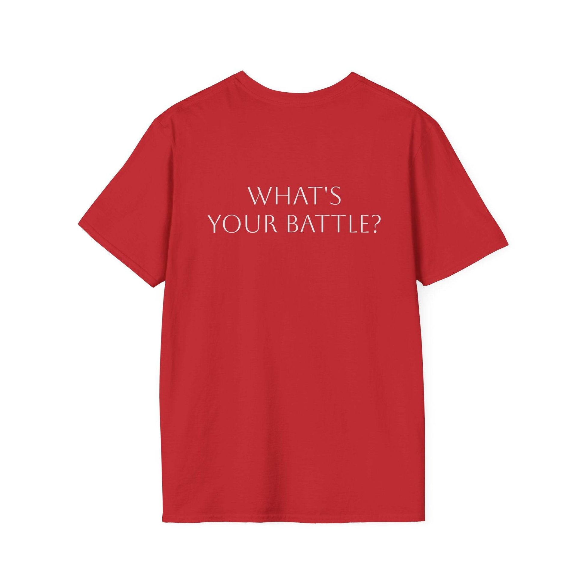 Anxiety Warrior Unisex Softstyle T-Shirt - What's Your Battle? - The Dreamer's Bookshop.