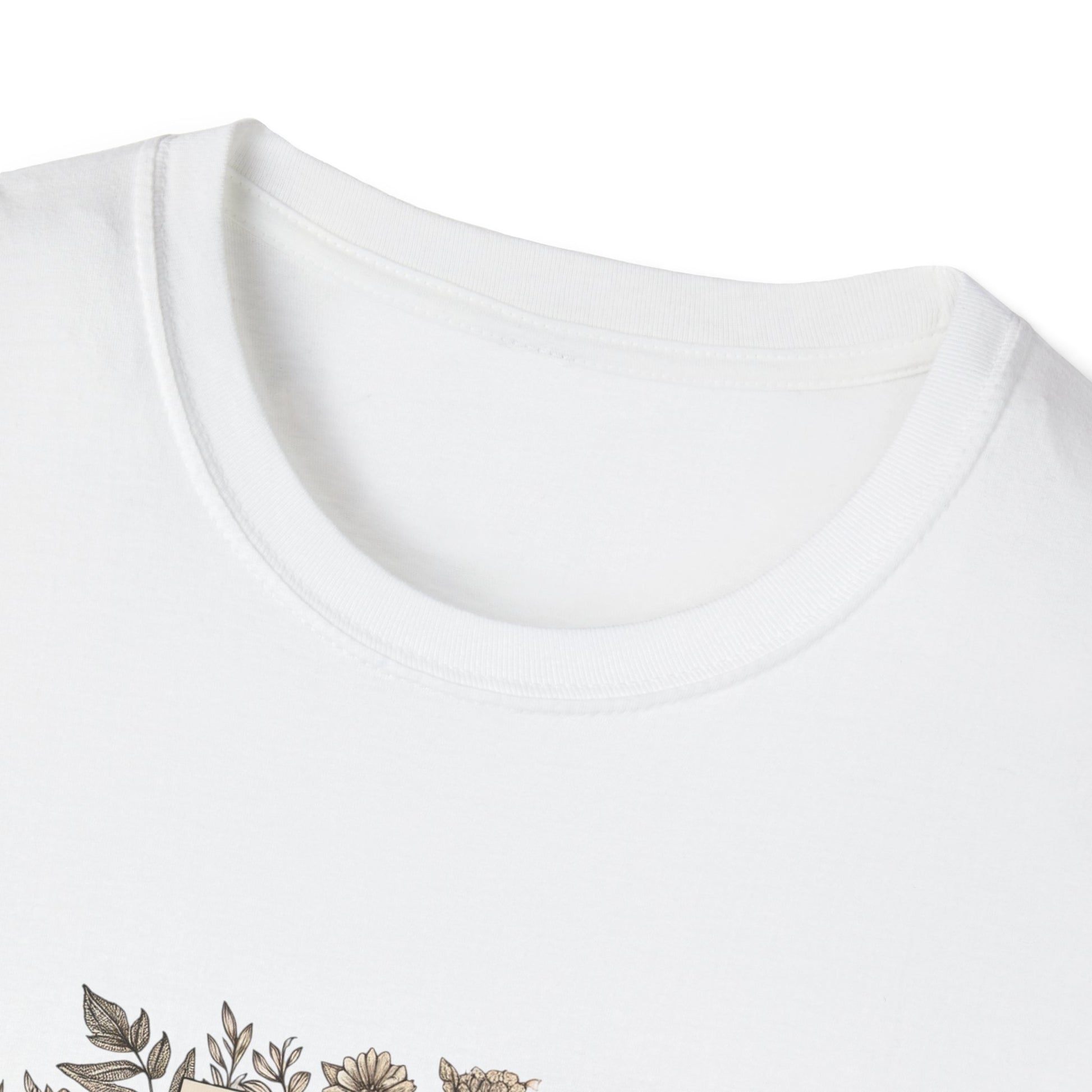 Unisex T-Shirt - Vintage Writing "Story Begins" for Book Lovers - The Dreamer's Bookshop.
