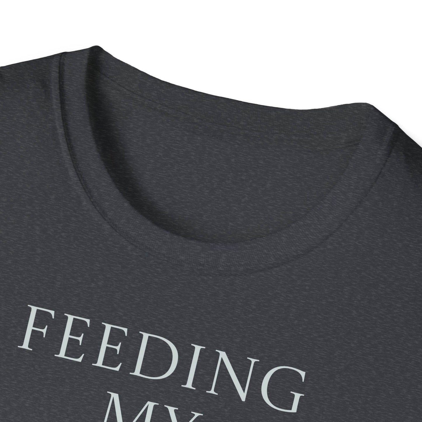 Inspirational Unisex Softstyle T-Shirt - 'Feeding' Book Lover Design - The Dreamer's Bookshop.