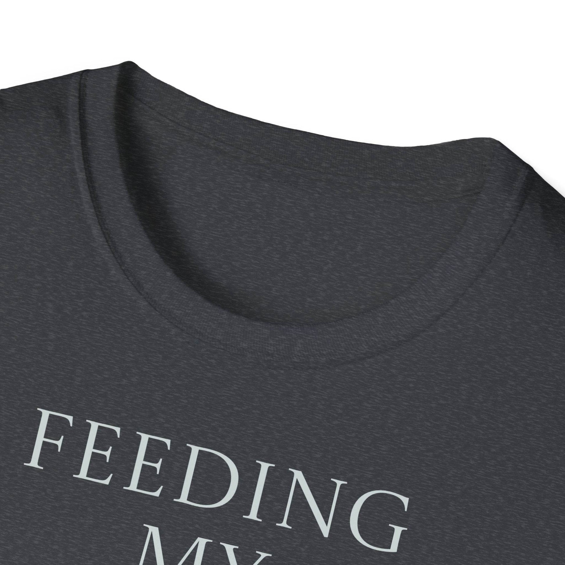 Inspirational Unisex Softstyle T-Shirt - 'Feeding' Book Lover Design - The Dreamer's Bookshop.
