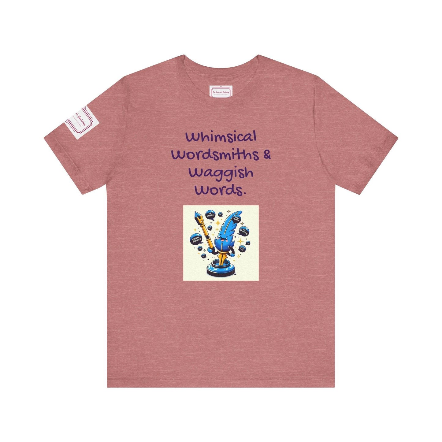 Whimsical Wordsmiths Tee - Fun Short Sleeve Shirt for Writers & Book Lovers - The Dreamer's Bookshop.