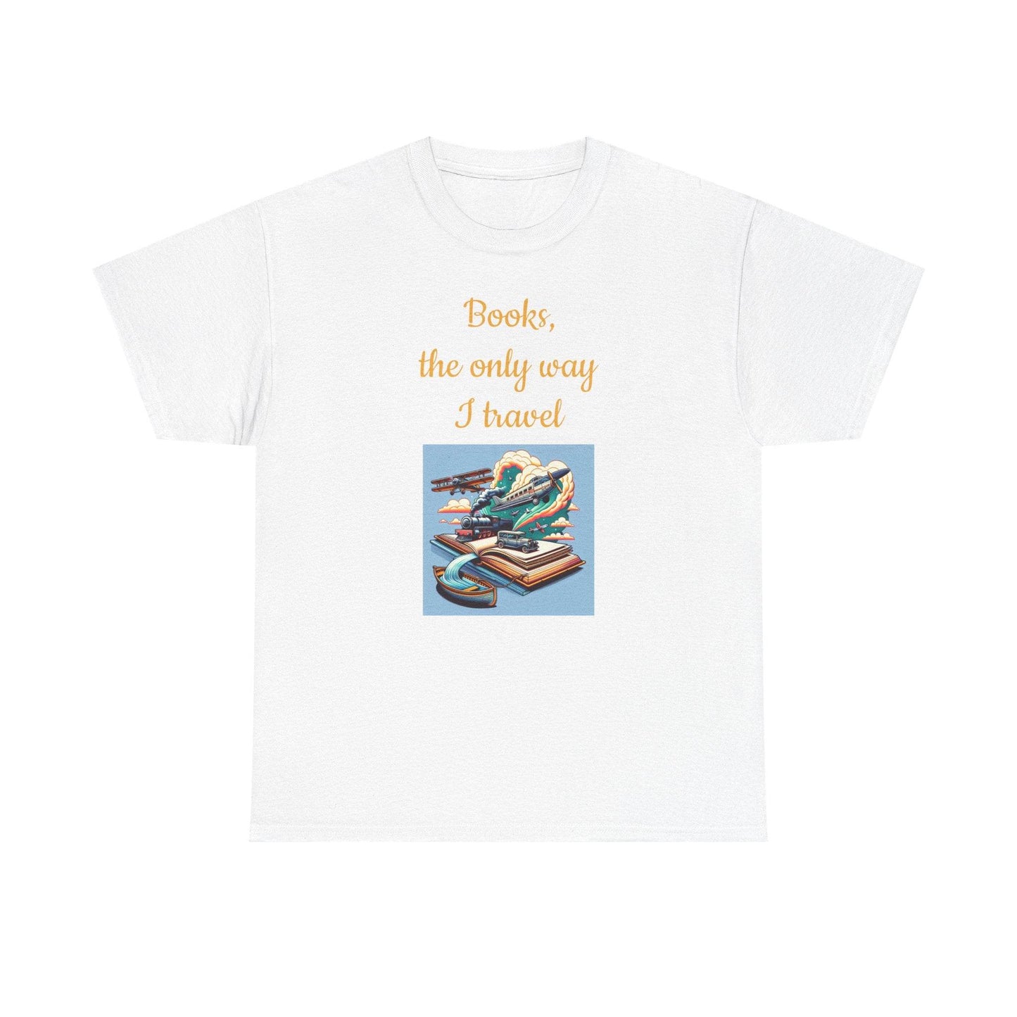 Travel -A Unisex Heavy Cotton Tee - Perfect Gift for Book Lovers - The Dreamer's Bookshop.