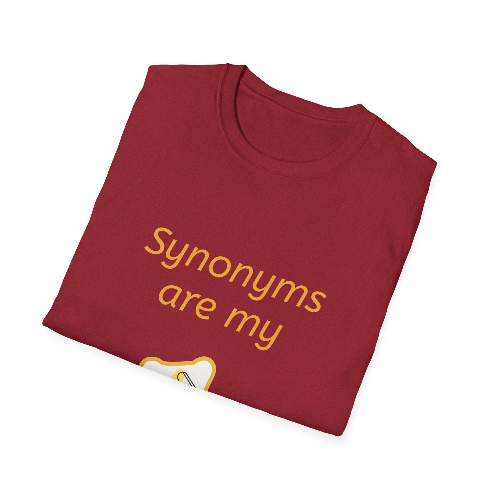 Funny "Synonyms Are My Jam" T-Shirt for Word Lovers - The Dreamer's Bookshop.