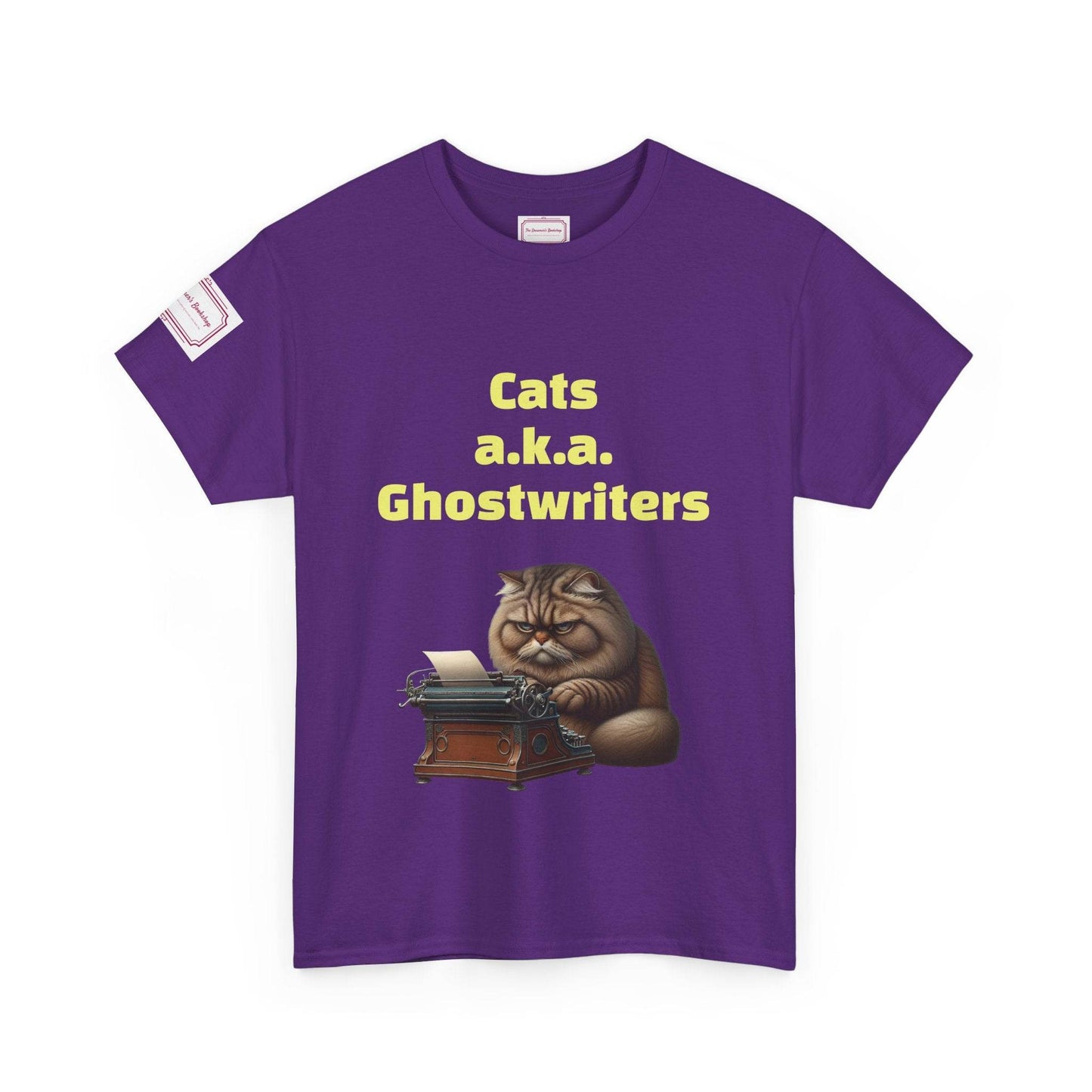 Cats Ghostwriters - Unisex Heavy Cotton Tee - Perfect for Book Lovers - The Dreamer's Bookshop.