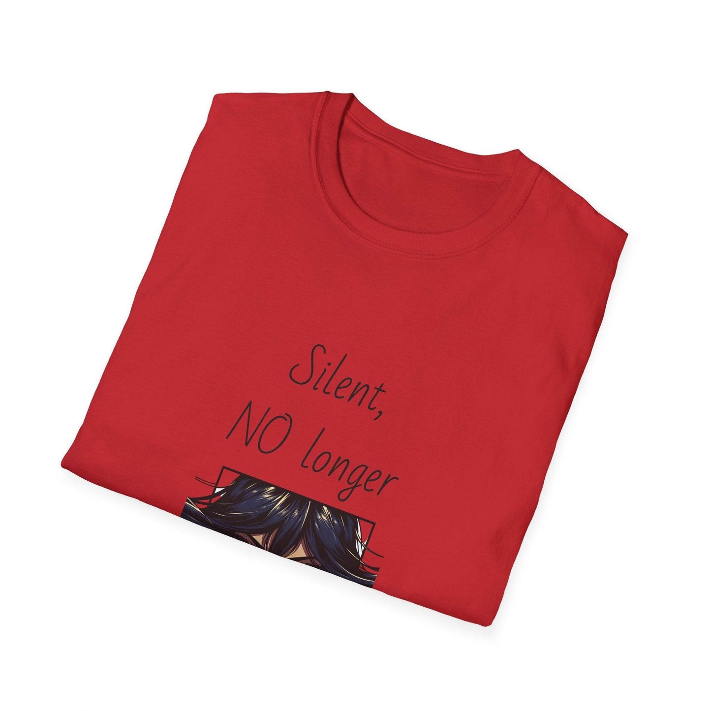 Fierce Survivor Unisex Softstyle T-Shirt - 'Silent, NO longer' - The Dreamer's Bookshop.