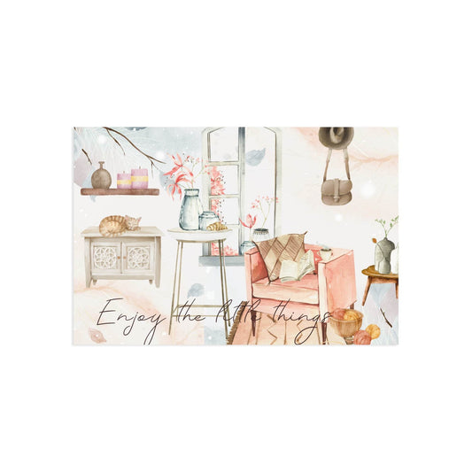 The Dreamer's Bookshop "Living room" Enjoy the Little Things Card - The Dreamer's Bookshop.