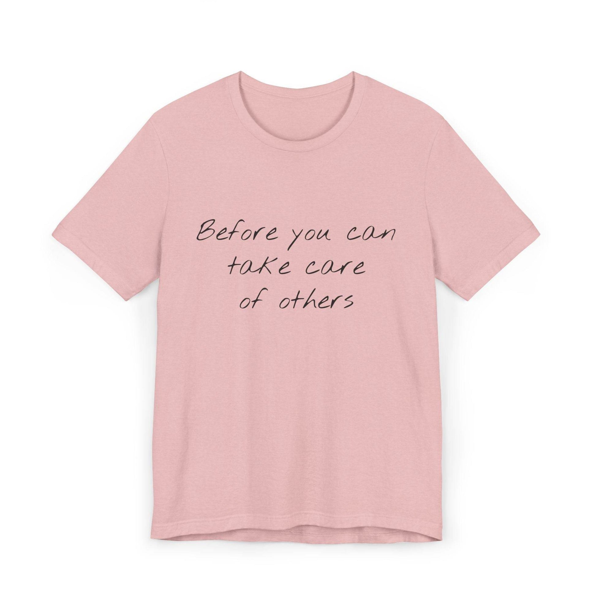 Unisex Jersey T-Shirt - 'Take Care' Inspirational - The Dreamer's Bookshop.
