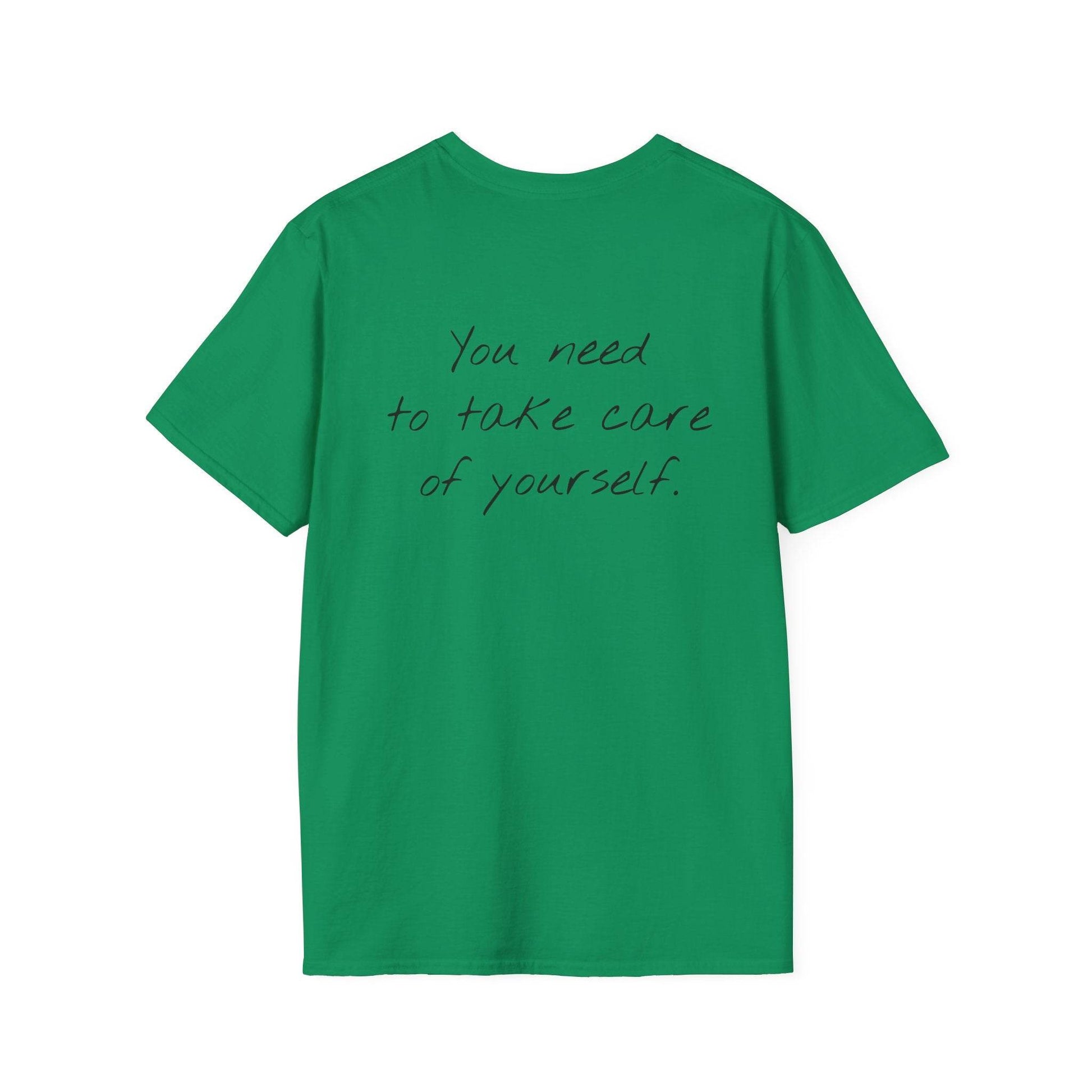 Unisex Softstyle T-Shirt - 'Take Care' Inspirational - The Dreamer's Bookshop.