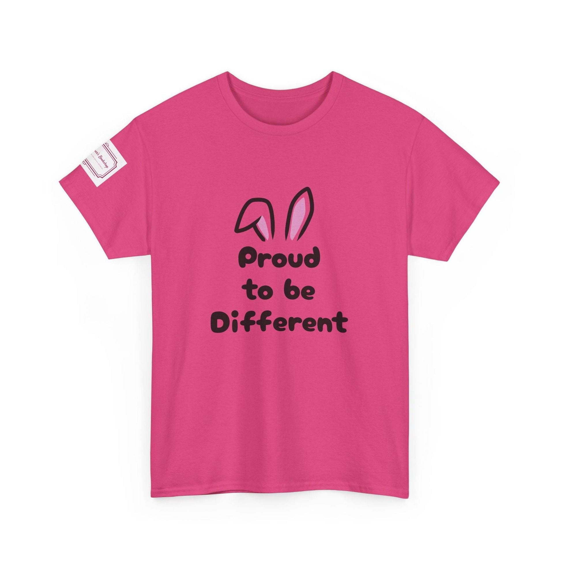 Proud to Be Different Unisex Heavy Cotton Tee – Celebrate Uniqueness - The Dreamer's Bookshop.