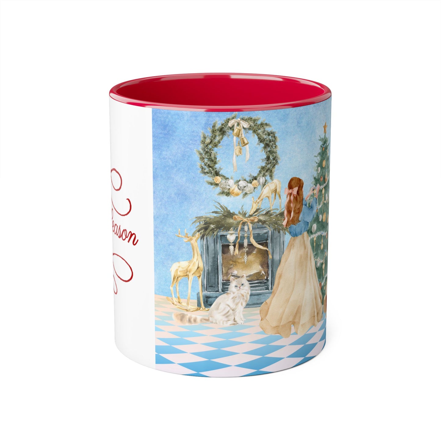 Christmas Tree Decoration Coffee Mug - 11oz Cup tis the Season