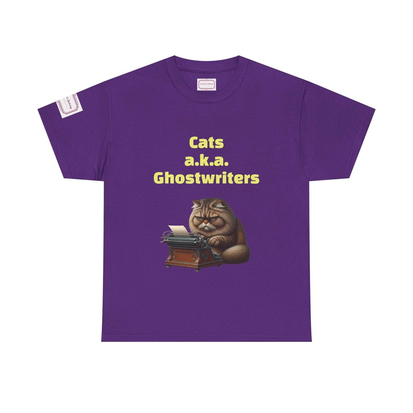 Cats Ghostwriters - Unisex Heavy Cotton Tee - Perfect for Book Lovers - The Dreamer's Bookshop.