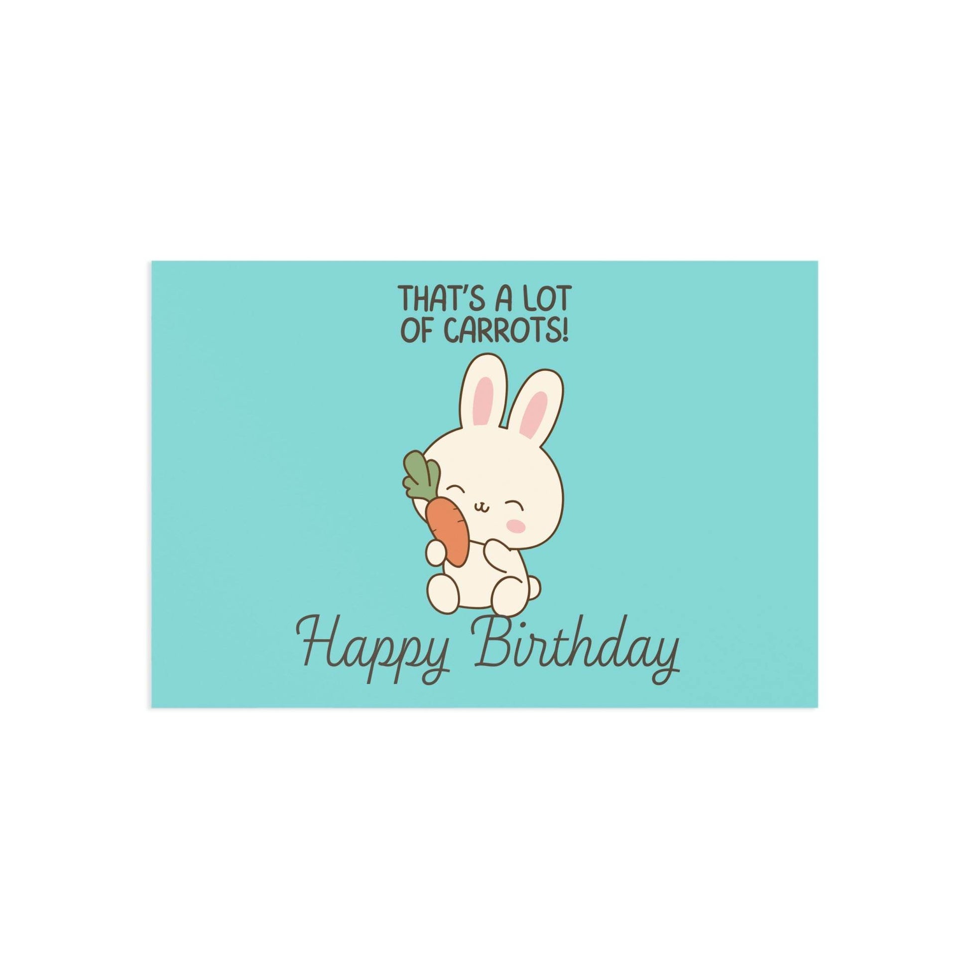 The Dreamer's Bookshop Cute "Lot of Carrots" Bunny Birthday Card - The Dreamer's Bookshop.