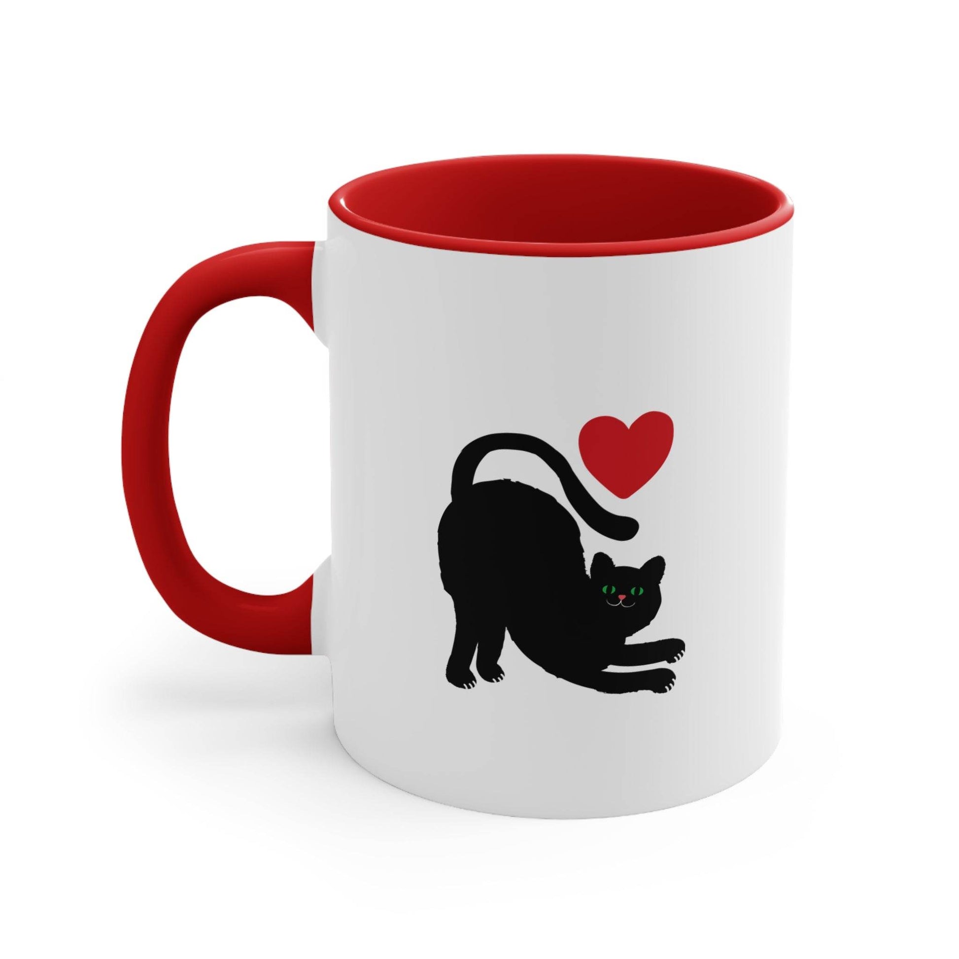 Funny Cat Love Accent Mug - 11oz Drink your Tea Cup - The Dreamer's Bookshop.