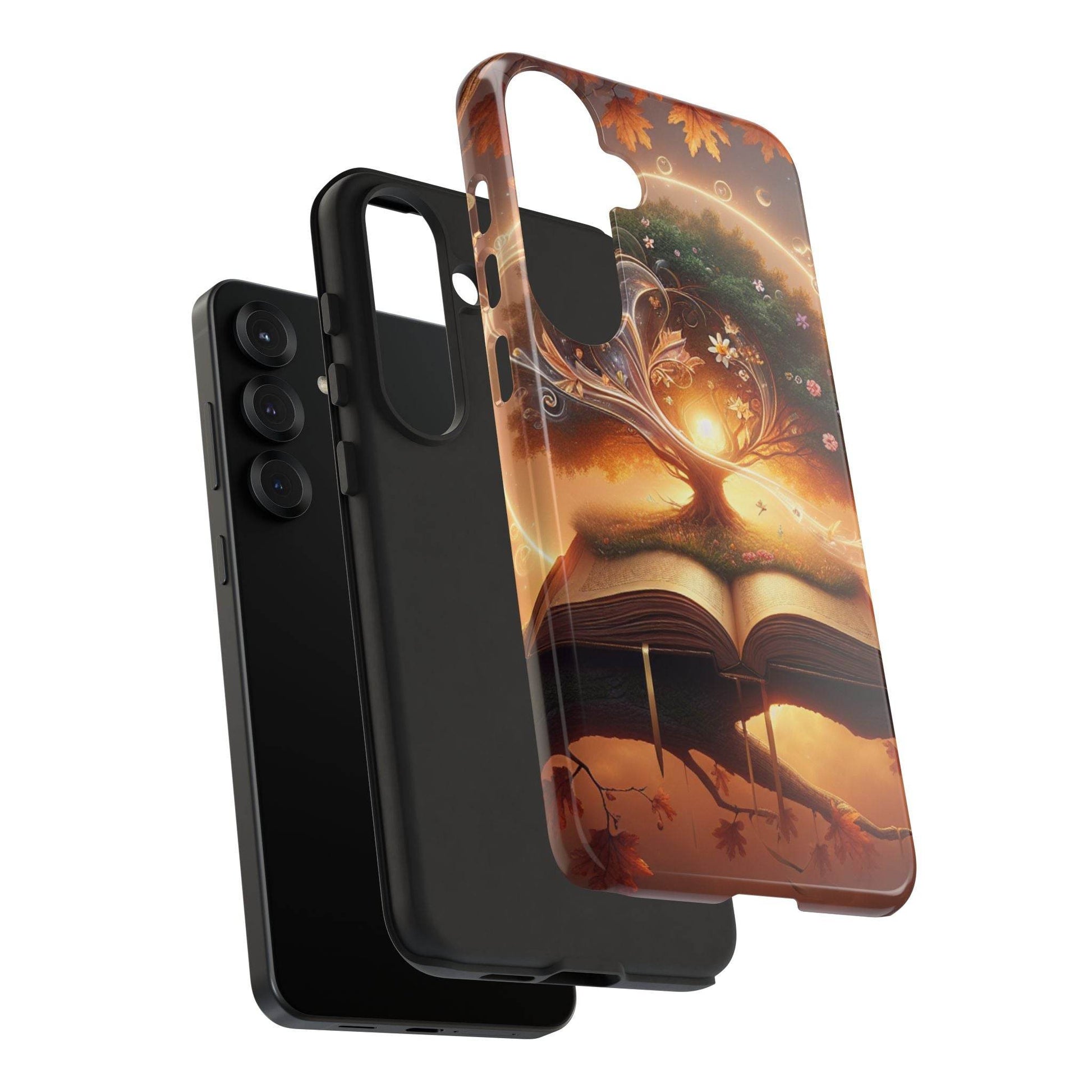 Nature-Inspired iPhone & Samsung Phone Case with Tree of Life Design - The Dreamer's Bookshop.