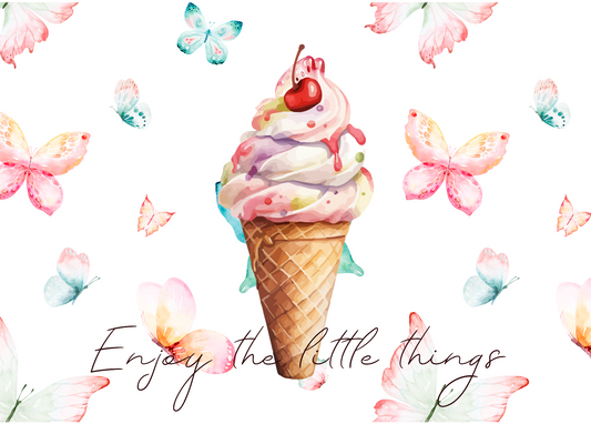 The Dreamer's Bookshop "Gelato" Enjoy Little Things Card - The Dreamer's Bookshop.