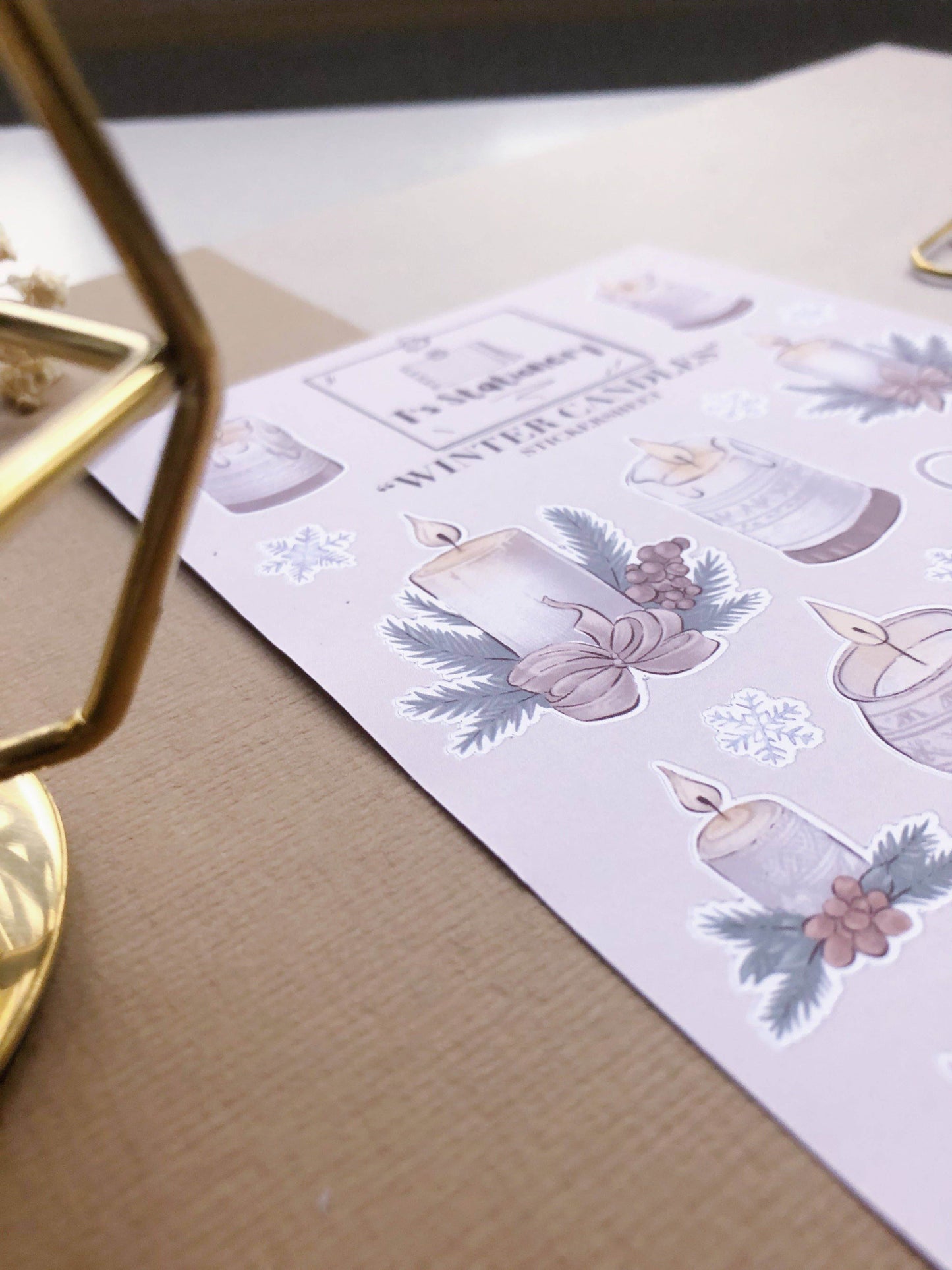 T's Stationery - „Winterkaarsen” - The Dreamer's Bookshop.