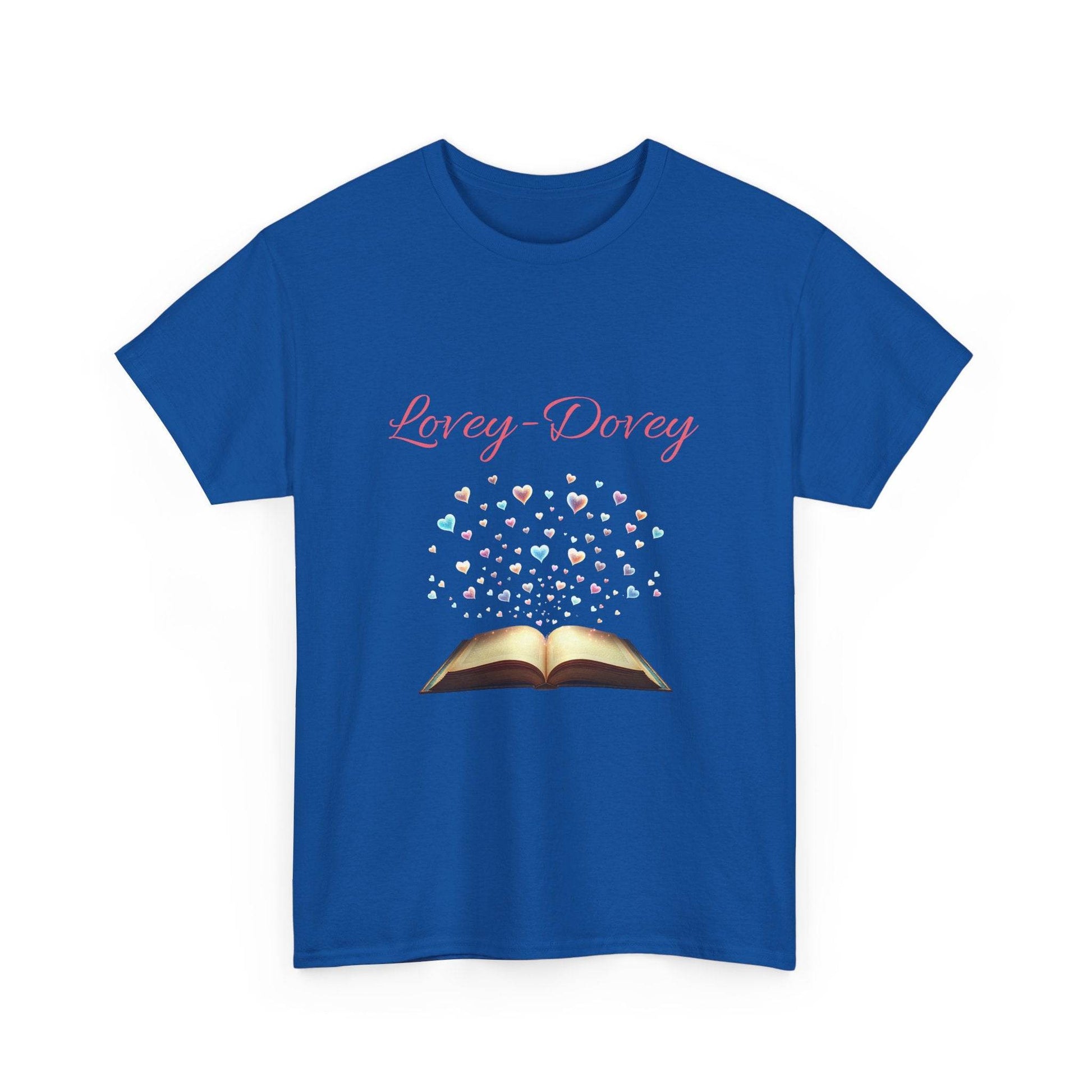 Lovey-Dovey - Graphic Tee - Unisex Heavy Cotton T-Shirt for Book Lovers - The Dreamer's Bookshop.