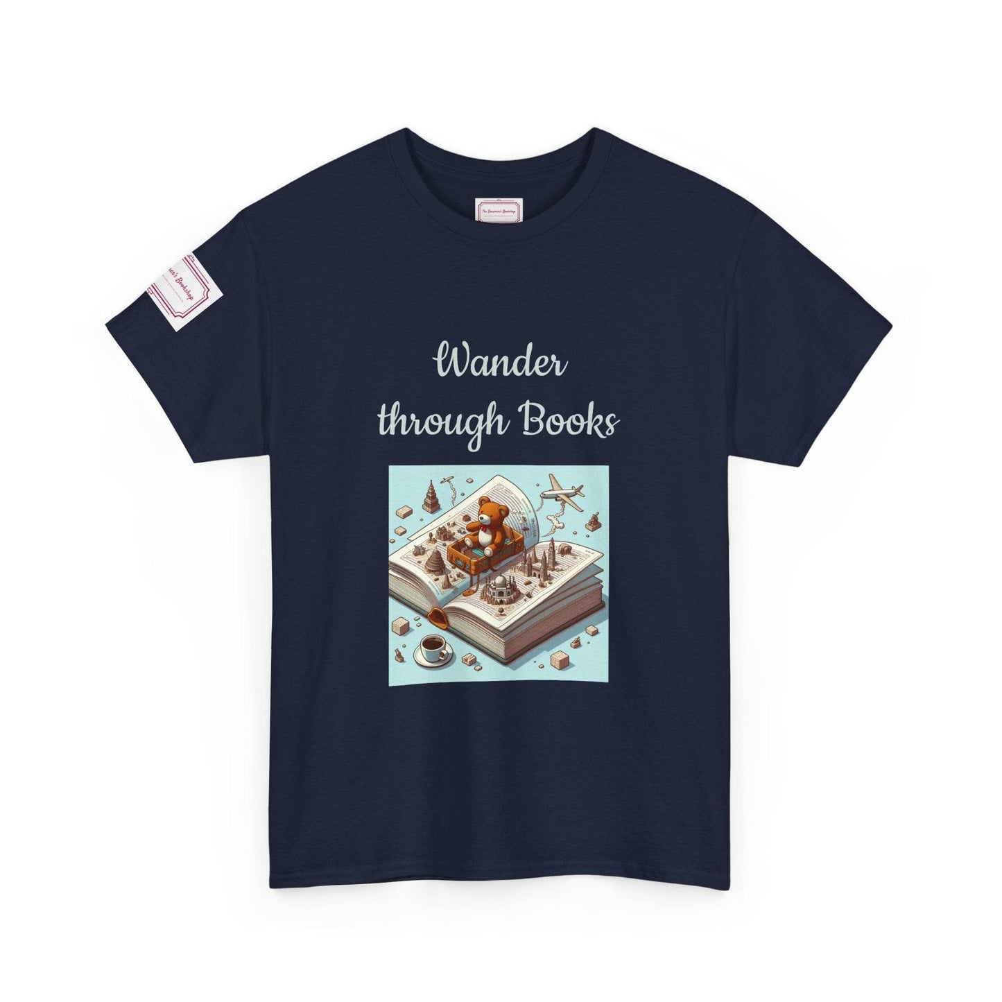 Wander - Unisex Heavy Cotton Tee - Perfect for Book Lovers - The Dreamer's Bookshop.