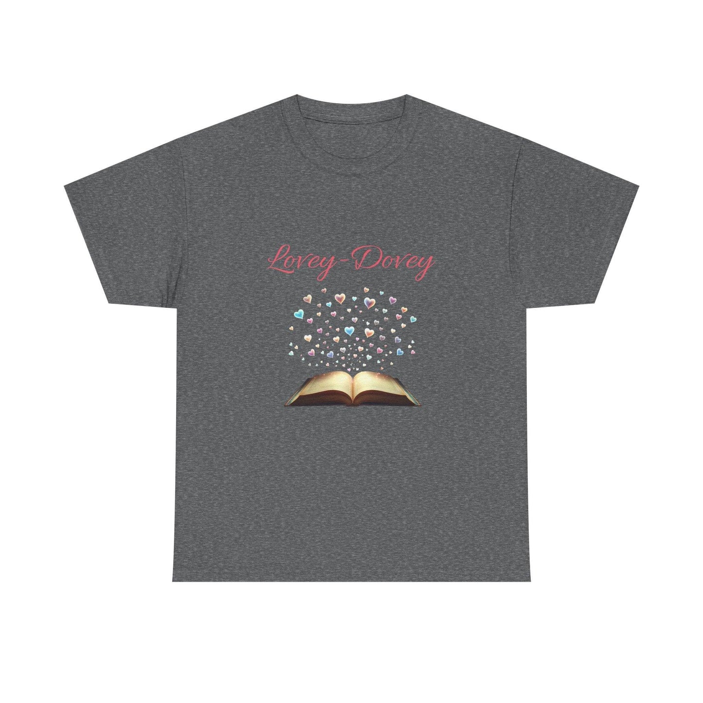 Lovey-Dovey - Graphic Tee - Unisex Heavy Cotton T-Shirt for Book Lovers - The Dreamer's Bookshop.