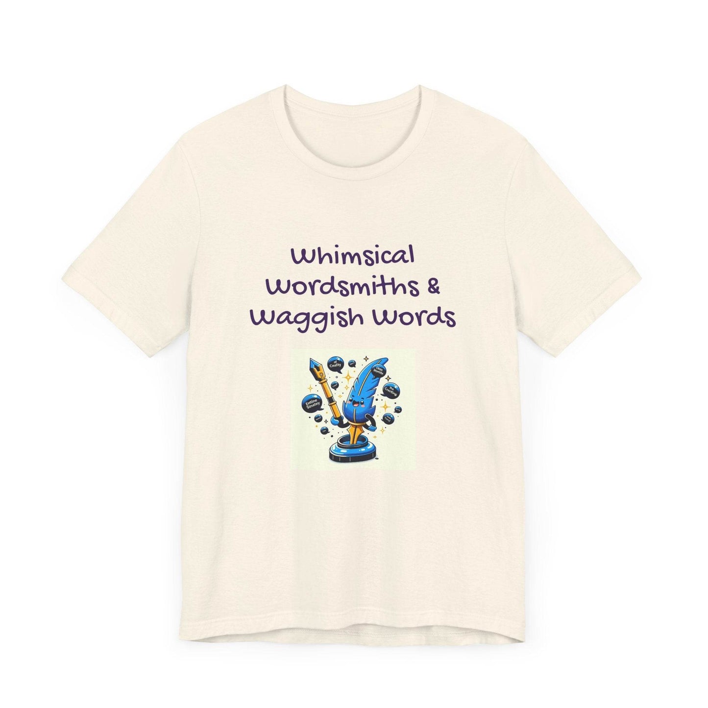 Whimsical Wordsmith Unisex Jersey Tee - Fun Graphic for Writers & Word Lovers - The Dreamer's Bookshop.