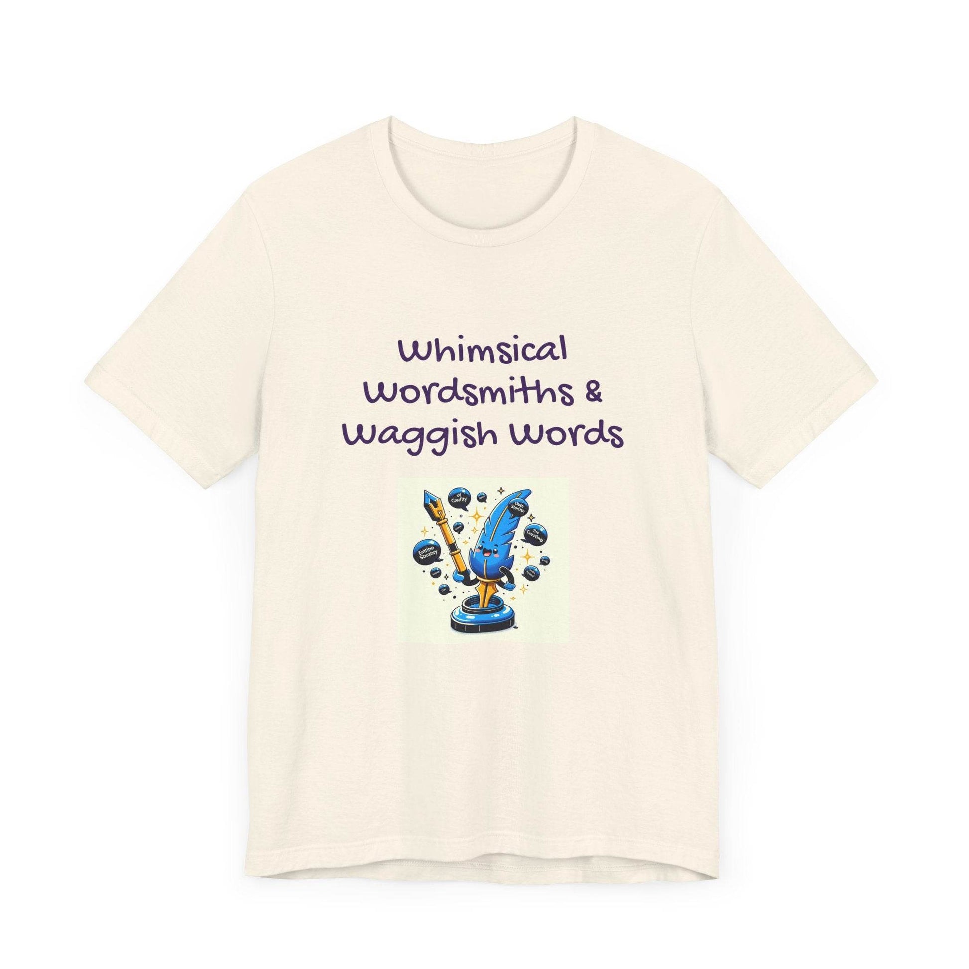 Whimsical Wordsmith Unisex Jersey Tee - Fun Graphic for Writers & Word Lovers - The Dreamer's Bookshop.