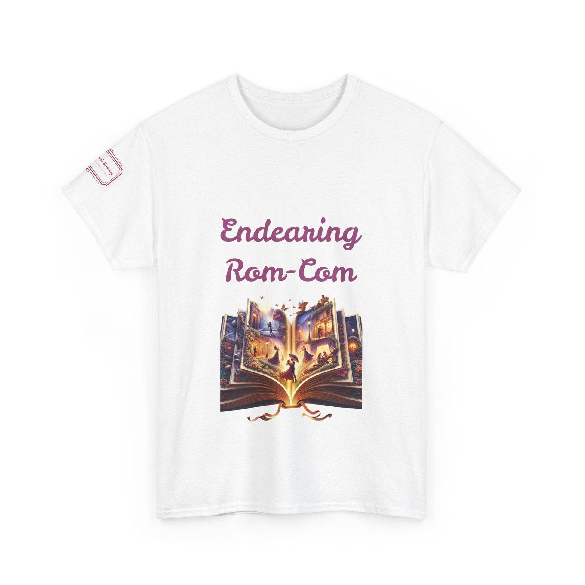 Endearing - Graphic Unisex Heavy Cotton Tee - Rom-Com Books - The Dreamer's Bookshop.