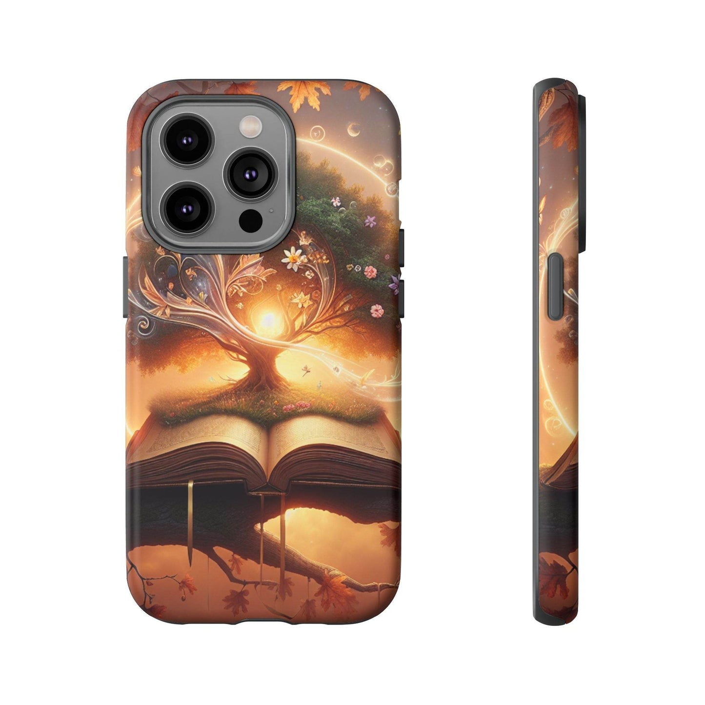 Nature-Inspired iPhone & Samsung Phone Case with Tree of Life Design - The Dreamer's Bookshop.