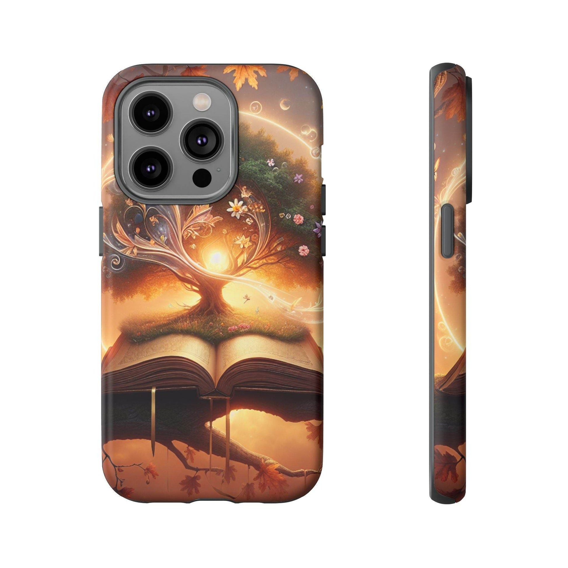 Nature-Inspired iPhone & Samsung Phone Case with Tree of Life Design - The Dreamer's Bookshop.