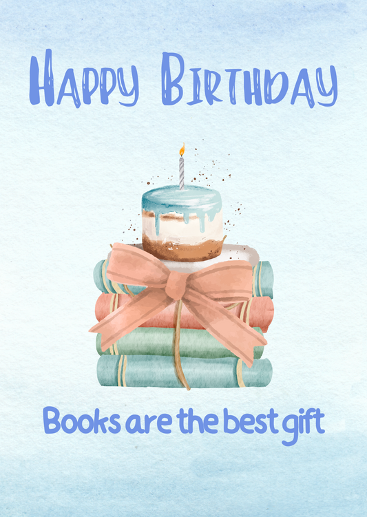 The Dreamer's Bookshop "Books are the best gift" Happy Birthday Card - The Dreamer's Bookshop.