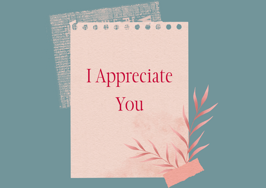The Dreamer's Bookshop "Appreciate" Appreciation Card - The Dreamer's Bookshop.