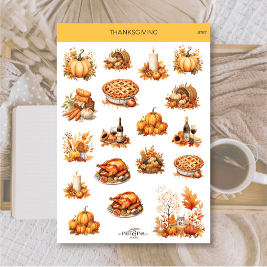 Plan & Plot Studio - Thanksgiving | Stickers - The Dreamer's Bookshop.