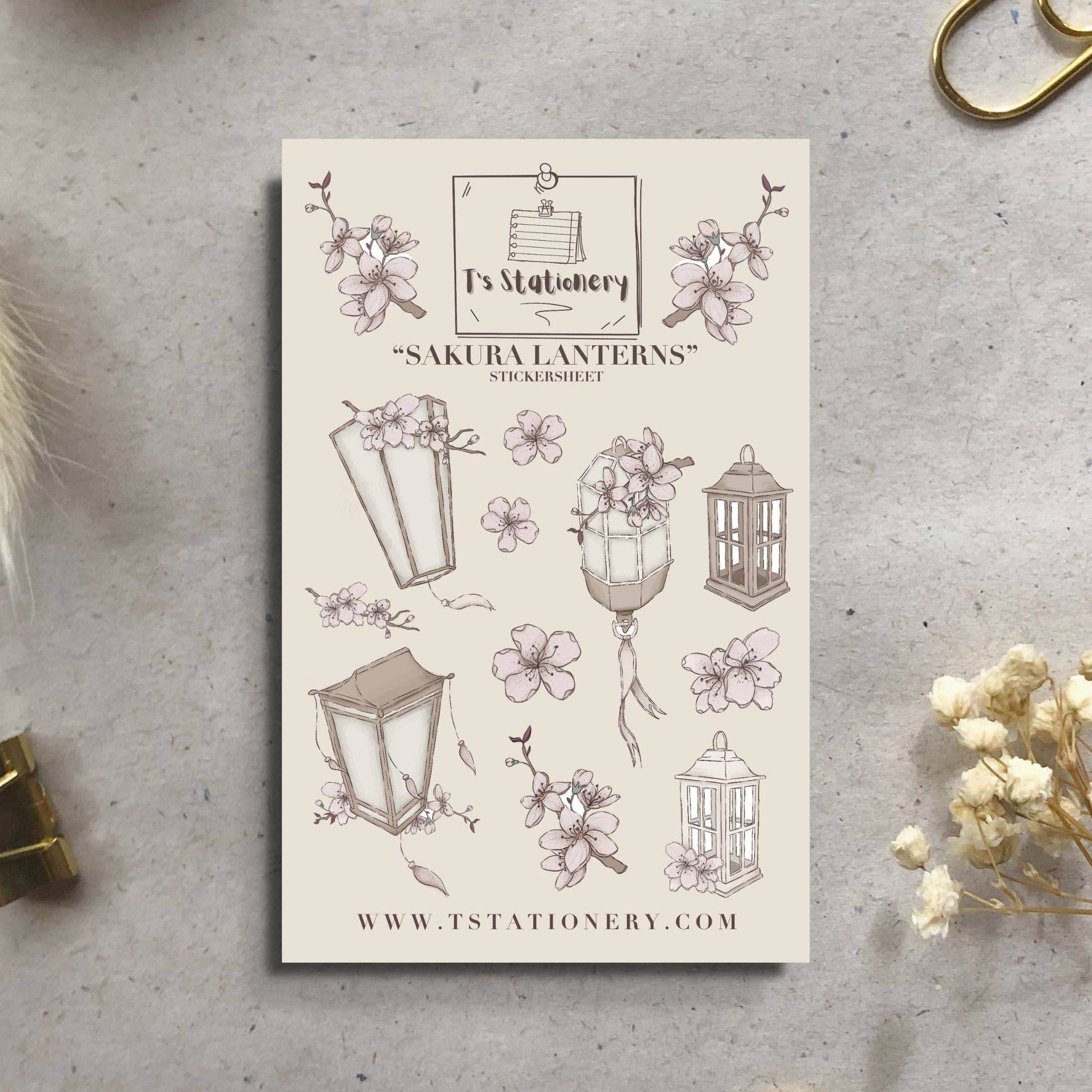 T's Stationery - „Sakura-lantaarns” - The Dreamer's Bookshop.