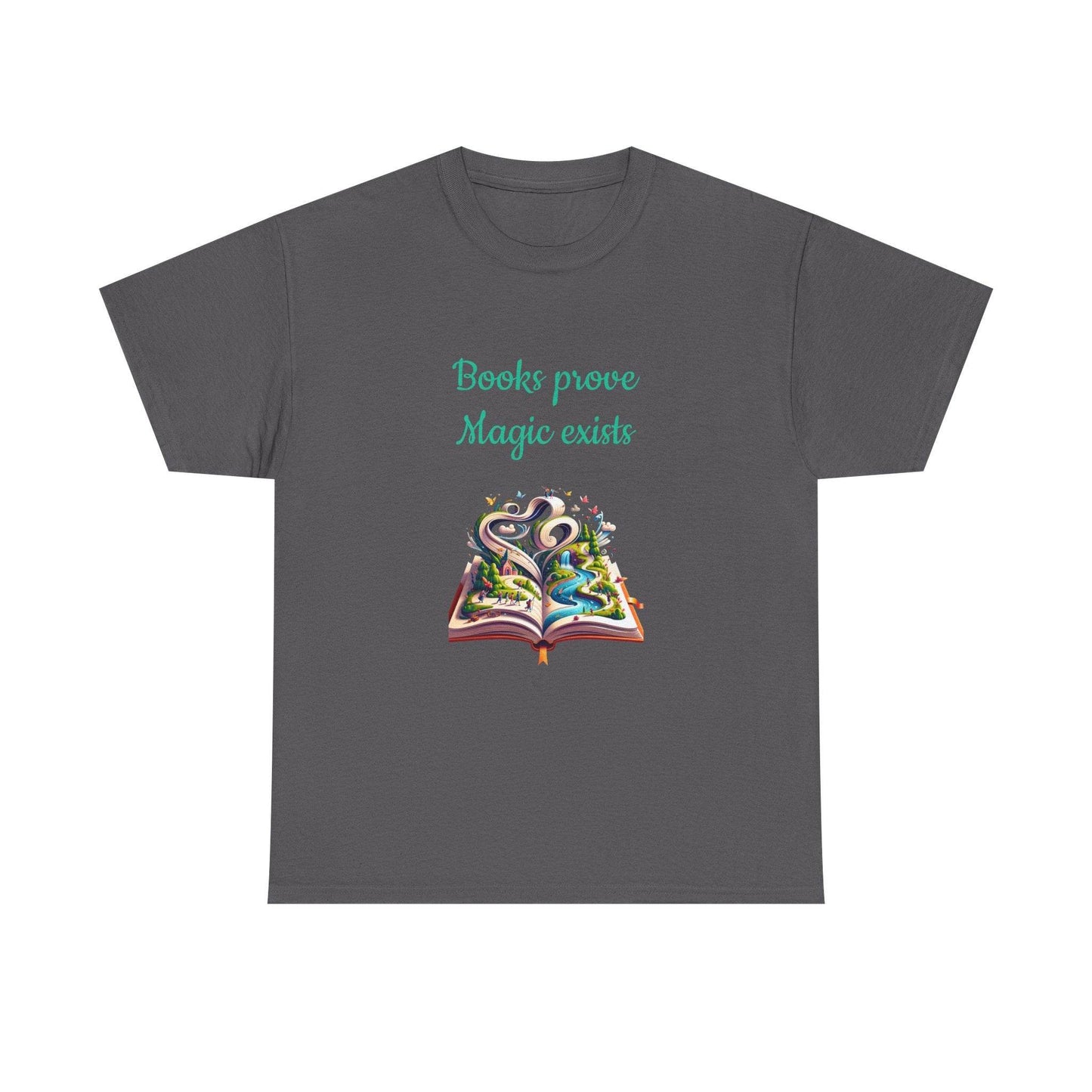 Magic Exists -A Unisex Heavy Cotton Tee - Perfect for Book Lovers - The Dreamer's Bookshop.