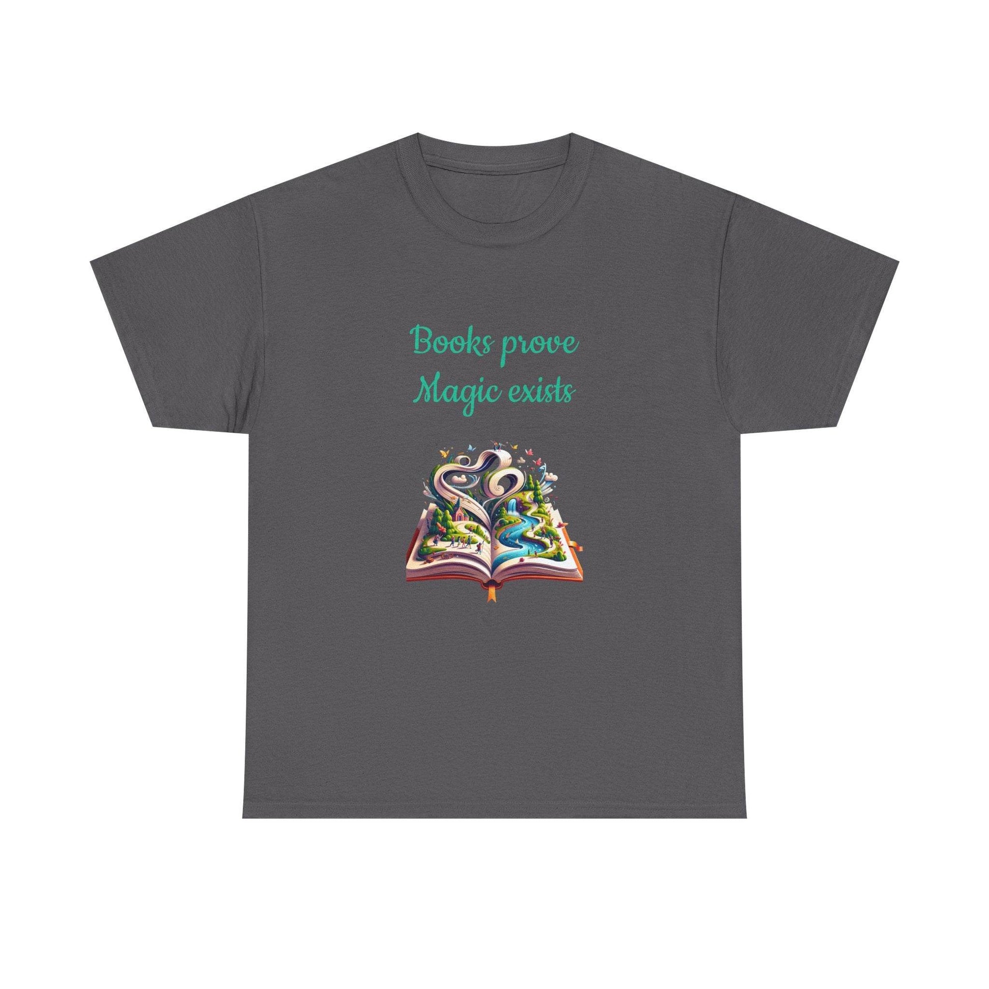 Magic Exists -A Unisex Heavy Cotton Tee - Perfect for Book Lovers - The Dreamer's Bookshop.