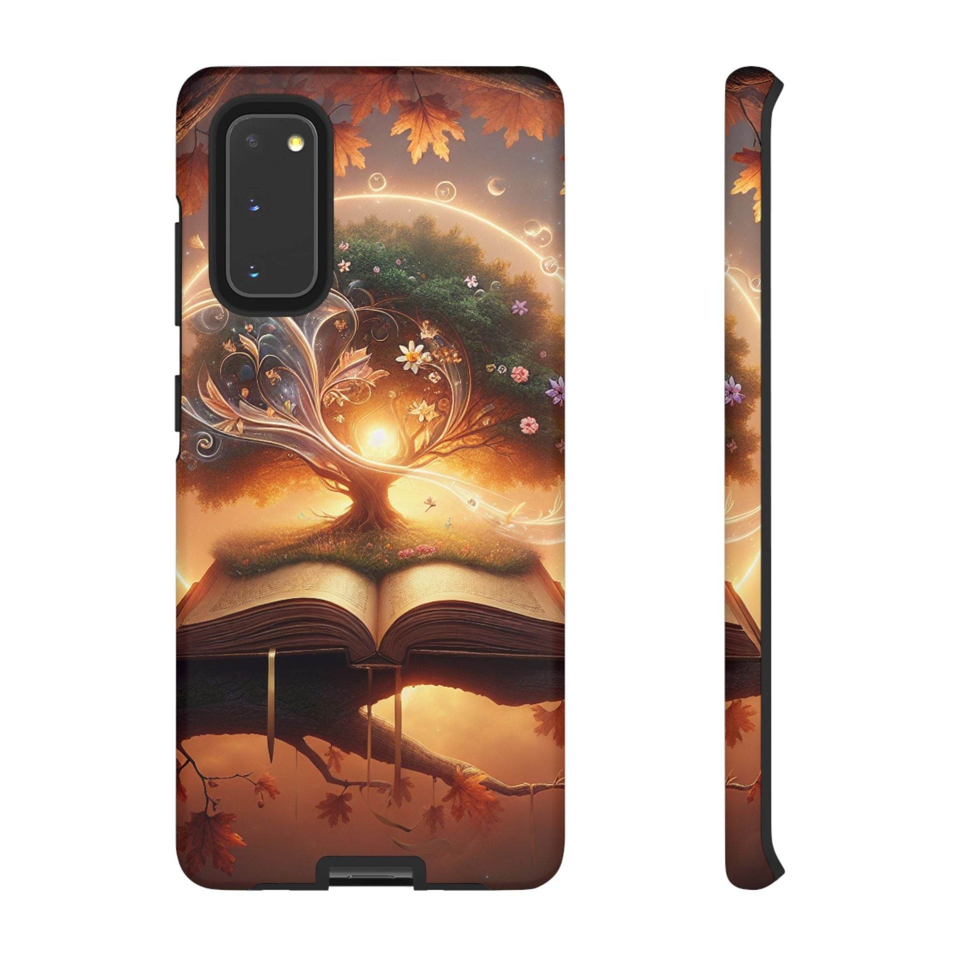 Nature-Inspired iPhone & Samsung Phone Case with Tree of Life Design - The Dreamer's Bookshop.