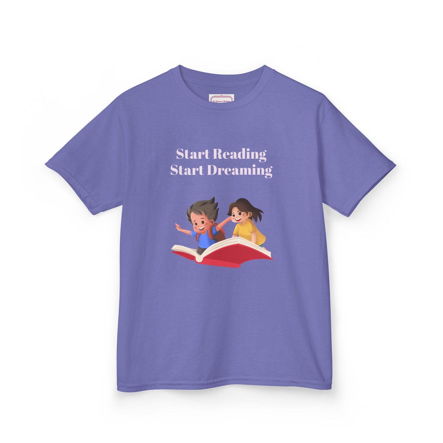 UK - Kids Heavy Cotton Tee - "Start Reading, Start Dreaming"