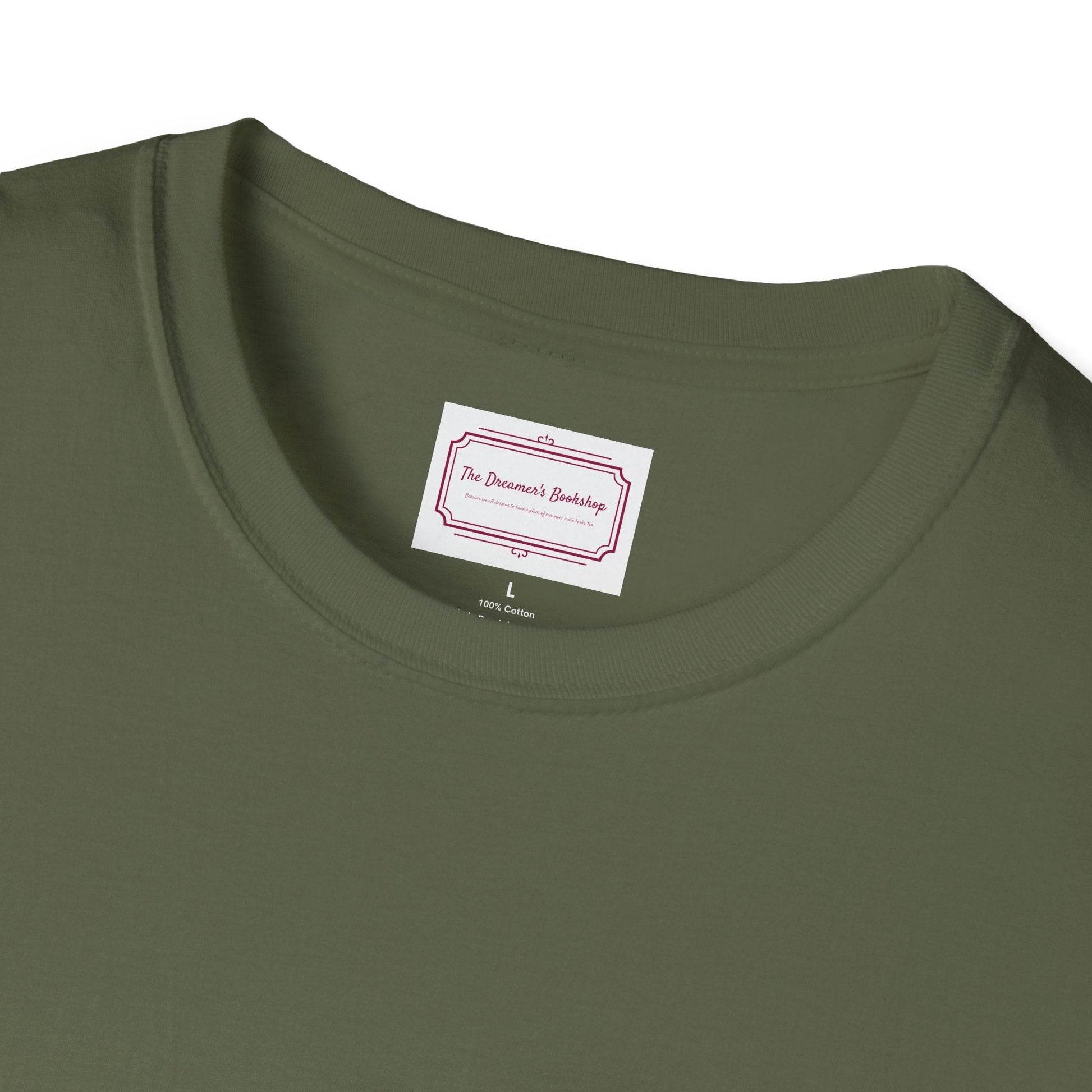 Inspirational Unisex Softstyle T-Shirt - Books are my cure - The Dreamer's Bookshop.
