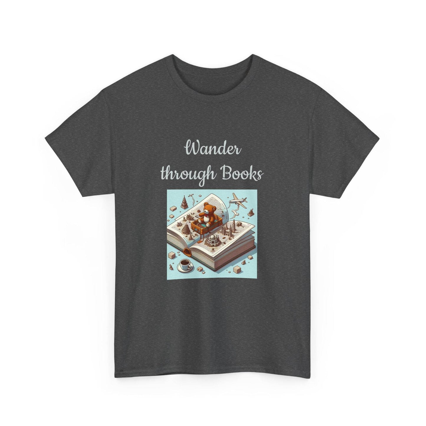 Wander - A Unisex Heavy Cotton Tee - Perfect Gift for Book Lovers - The Dreamer's Bookshop.