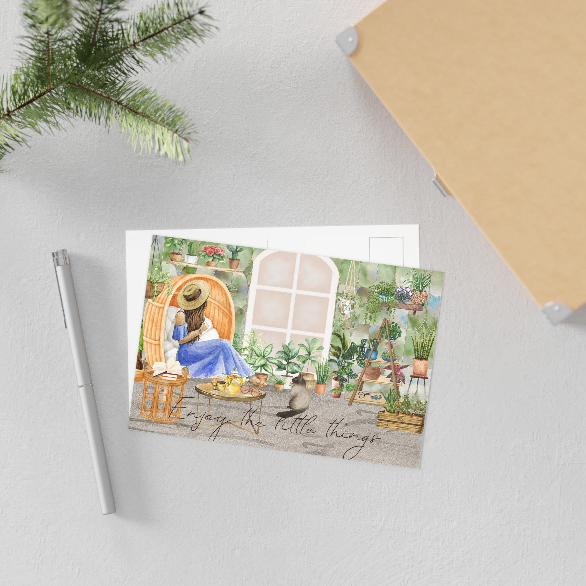 The Dreamer's Bookshop "Plant Mom" Enjoy the Little Things Card - The Dreamer's Bookshop.