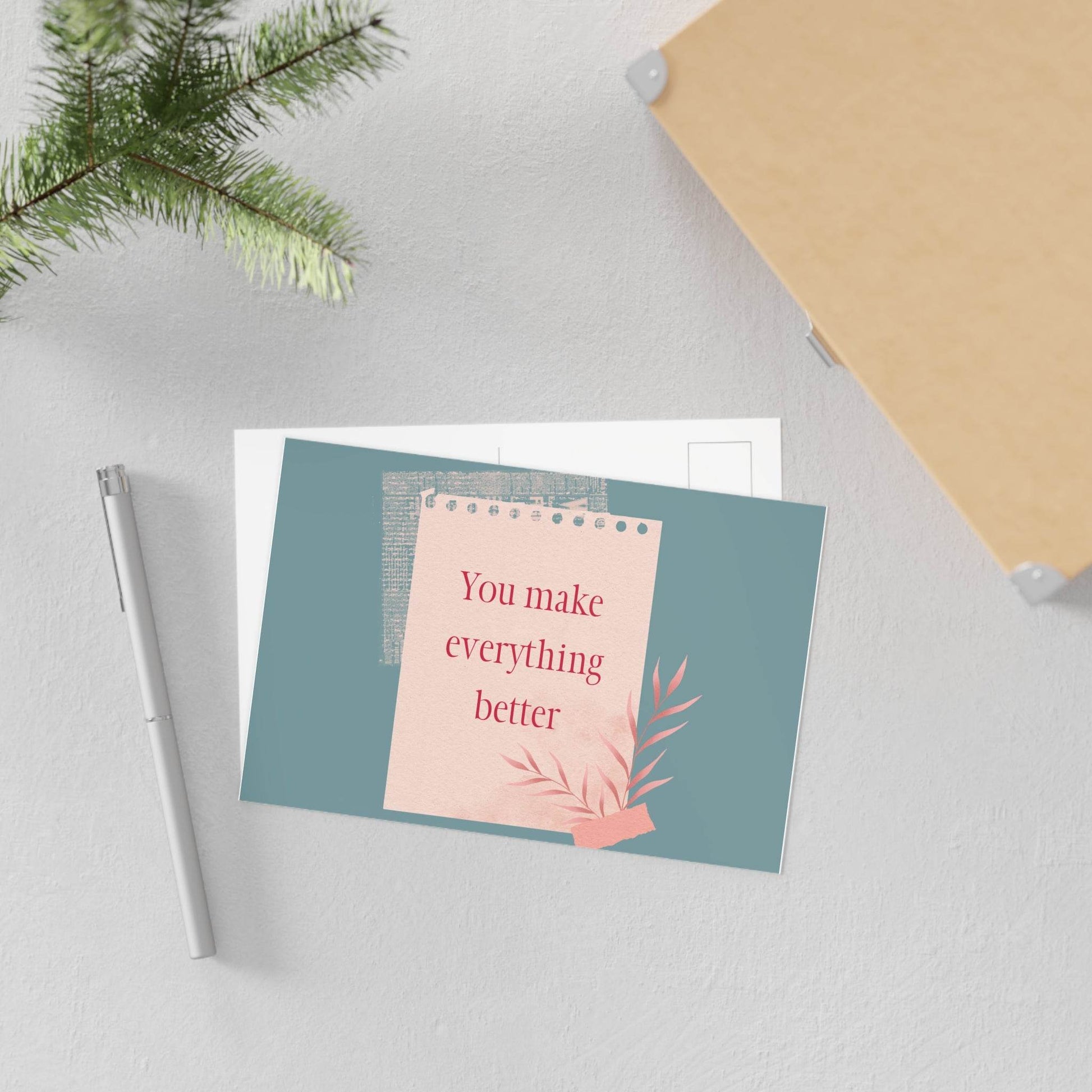 The Dreamer's Bookshop Appreciation "You Make Everything" Print Card - The Dreamer's Bookshop.