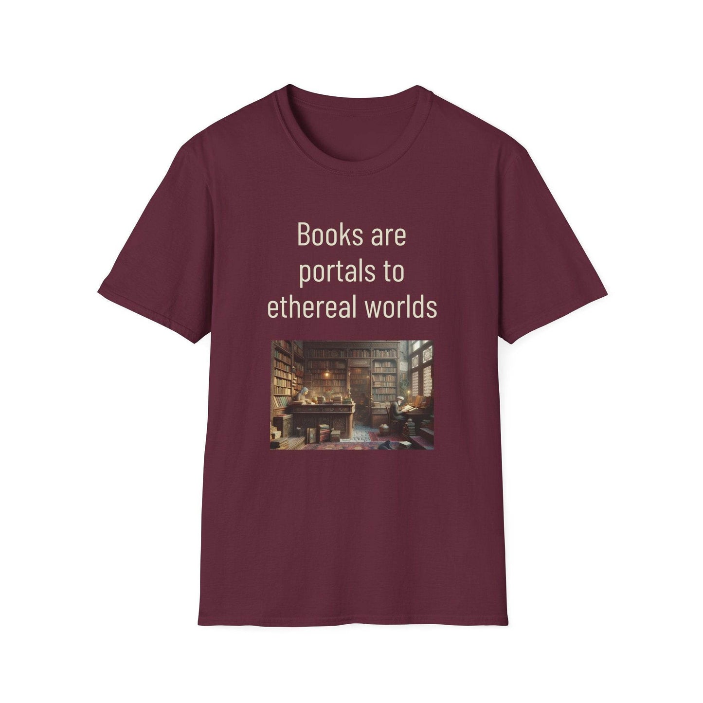 Unisex Softstyle T-Shirt - 'Portals' Inspirational - The Dreamer's Bookshop.