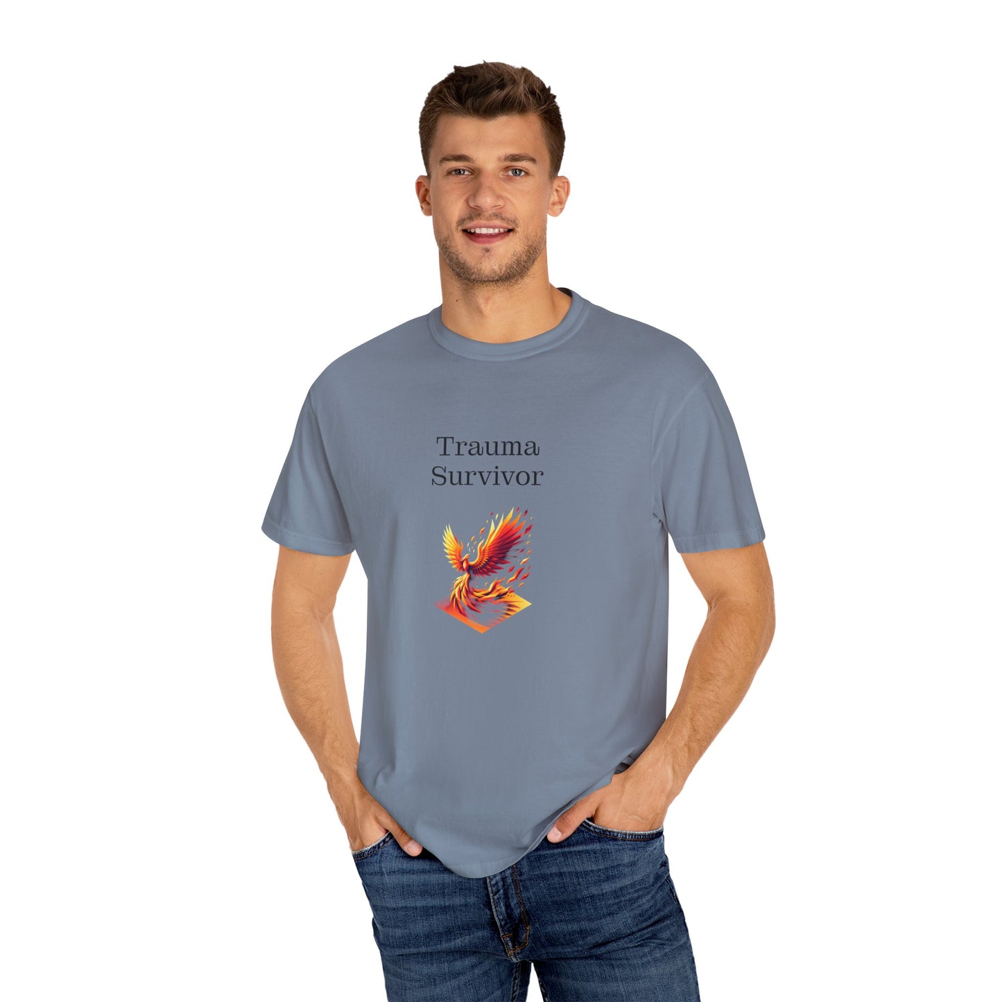 Trauma Survivor Unisex Garment-Dyed T-shirt - Inspirational Motivational Tee